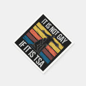 TがSがAのセキュリティを守るLGBTQプライドはゲイじゃない スタンダードカクテルナプキン (角)