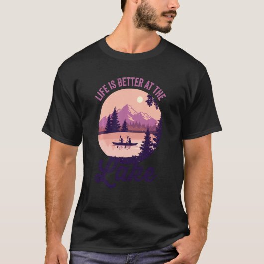 Tでカヤックシャツ夏休み生活が良い Tシャツ (正面)
