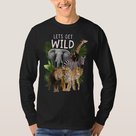 Tで1日に野生動物用のサファリパーティーを入手 Tシャツ (正面)