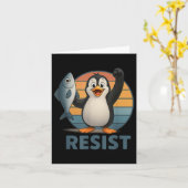 Tに抗議するペンギン運動に抵抗する カード (黄色い花)