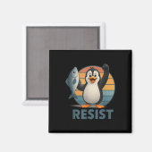 Tに抗議するペンギン運動に抵抗する マグネット (正面/裏面)