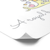 Tのタニア モノグラム文字アート 名前の意味 ポスター (角)