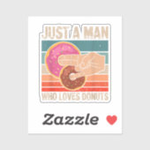 Tのピンキー1でドーナツ2を愛しているだけの男 シール (シート)