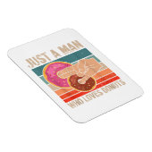 Tのピンキー1でドーナツ2を愛しているだけの男 マグネット (右側)