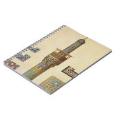 tのモスクからの光塔そして陶磁器の詳細 ノートブック (左側)