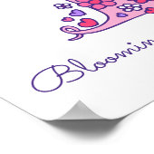 Tのモノグラムアート タリア 女の子の名前 意味 ポスター (角)