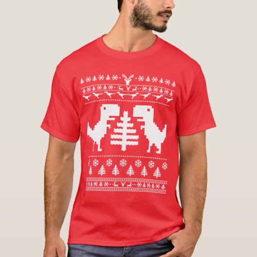 tのレックスのクリスマスの醜いセーター tシャツ (正面)