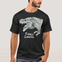 Tのレックスの複雑なティラノサウルス・レックスのTシャツ