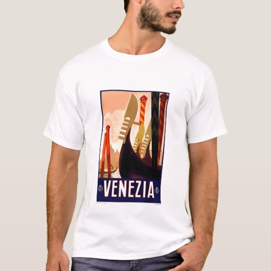 TのワイシャツヴィンテージVenezia、イタリア Tシャツ (正面)