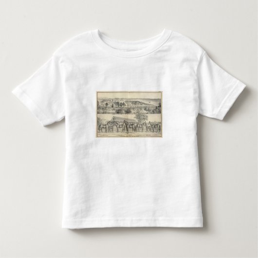 Tの冬の農場 トドラーTシャツ (正面)