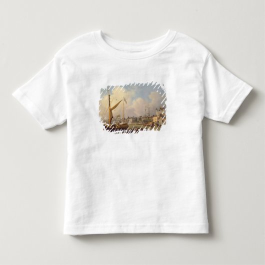 tの推定上テムズそしてロンドン塔 トドラーTシャツ (正面)