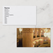 tの方に見るオペラハウスの内部の眺め 名刺 (正面/裏面)