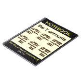 "Tの記述" ノートブック (左側)