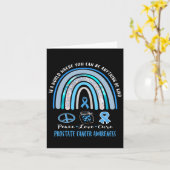 Tの青い前立腺がん平和愛治徴候Tee カード (黄色い花)