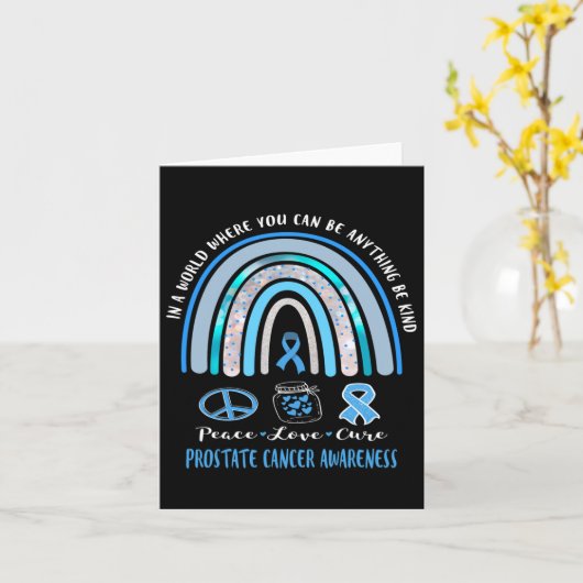 Tの青い前立腺がん平和愛治徴候Tee カード (黄色い花)