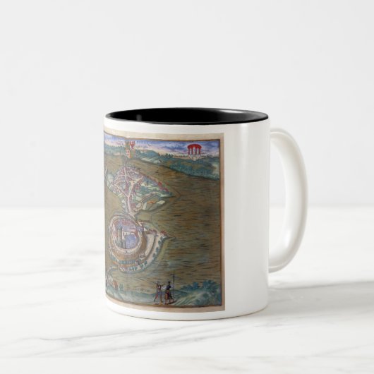 tの1人と、壮大な場所deルイleの眺め ツートーンマグカップ (正面右)