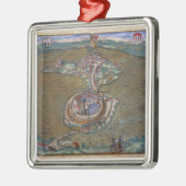 tの1人と、壮大な場所deルイleの眺め メタルオーナメント (左)