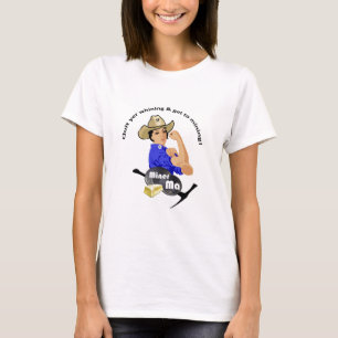 tのhsirt鉱山のTシャツを選別する金ゴールド Tシャツ