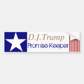 Tはトランプ公約堅持 バンパーステッカー (正面)