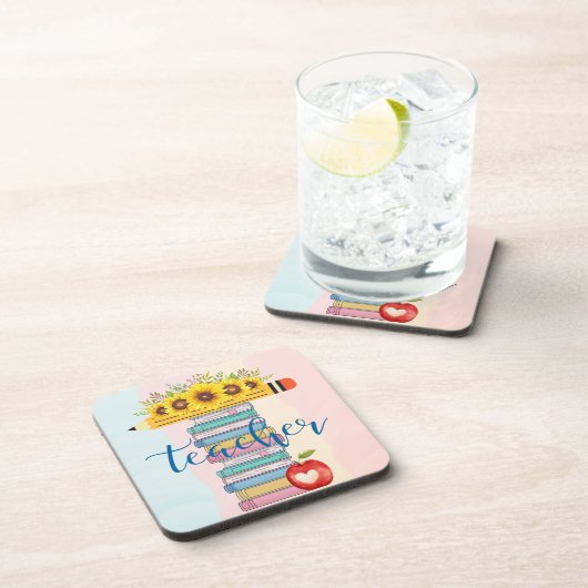 Tは先生フローラ鉛筆ブックアップル用 コースター (右側)