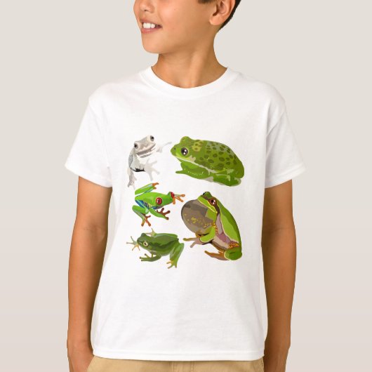 Tは木のカエル Tシャツ (正面)