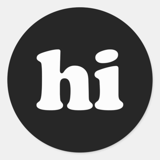 TはHiと言う ラウンドシール (正面)