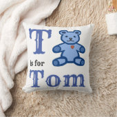 TはTomの赤ちゃん男の子スローピロー クッション (ブランケット)