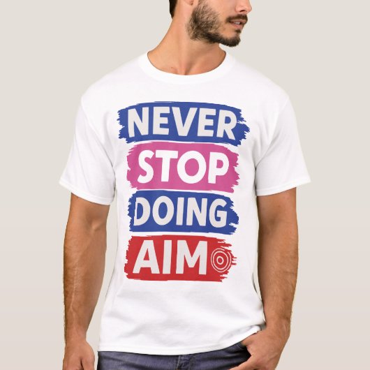 Tやる気を起こさせるシャスタイリッシュツデザイン Tシャツ (正面)
