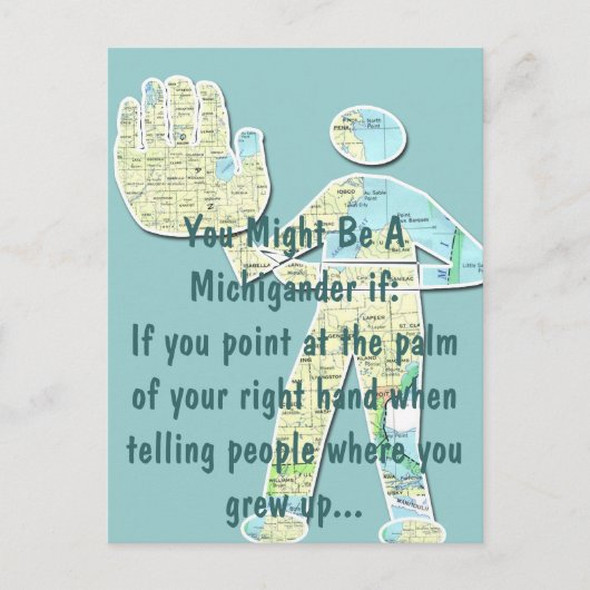 Tを知ればあなたはミシガンから来る ポストカード (正面)