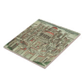 Tを示すエルサレム囲まれた市の眺め タイル (側面)