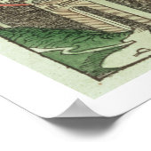 Tを示す城壁の都市エルサレムのビュー ポスター (角)