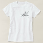 Tを結婚している花嫁のモノグラムの母--ワイシャツ Tシャツ<br><div class="desc">Tを結婚している花嫁のモノグラムの母--ワイシャツ。 望んだらあなたのモノグラムのイニシャル、色の選択とカスタマイズ、余分文字を加えて下さい。 Elke Clarke 2011年著</div>