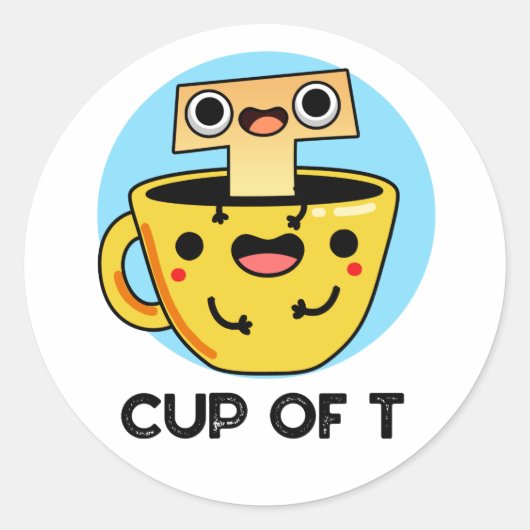 Tアルファベッおもしろいトティーパン ラウンドシール (正面)