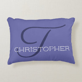 Tイニシャルエレガント書名シック アクセントクッション