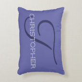 Tイニシャルエレガント書名シック アクセントクッション (正面(垂直))