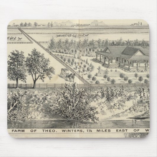 Tウィンターズファーム マウスパッド (正面)