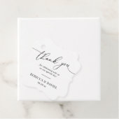 Tエレガントに白黒モノグラム感謝 フェイバータグ (インサイチュ)