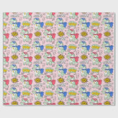 Tカッコいいレックス模様 ラッピングペーパー (フラット)