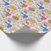 Tカッコいいレックス模様 ラッピングペーパー (角)