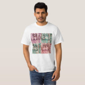 Tカラフルシャ男性へツ Tシャツ (正面フル)