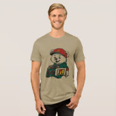 Tクールシャツを着たクマ トライブレンドTシャツ (正面全面)