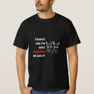 Tシおもしろいャツのロバのまわりにー・エイプリル・フールデザイン Tシャツ
