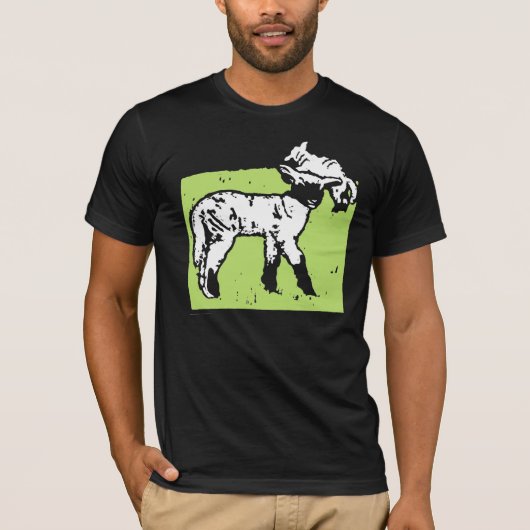 Tシビクトリアンャツのウッドカットランプ Tシャツ (正面)