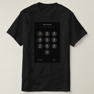TシャおもしろいツのiPhoneパスワード入力画面 Tシャツ