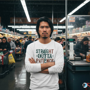 Tシャおもしろいツ、ストレートの忍耐 Tシャツ