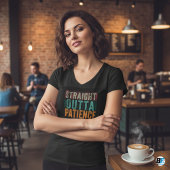 Tシャおもしろいツ、ストレートの忍耐 Tシャツ