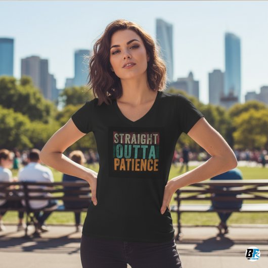 Tシャおもしろいツ、ストレートの忍耐 Tシャツ