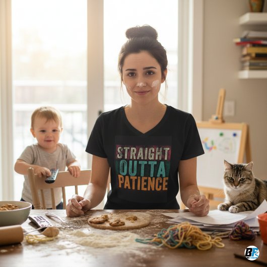 Tシャおもしろいツ、ストレートの忍耐 Tシャツ