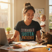 Tシャおもしろいツ、ストレートの忍耐 Tシャツ
