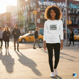 Tシャおもしろいツ、ストレートの忍耐 Tシャツ